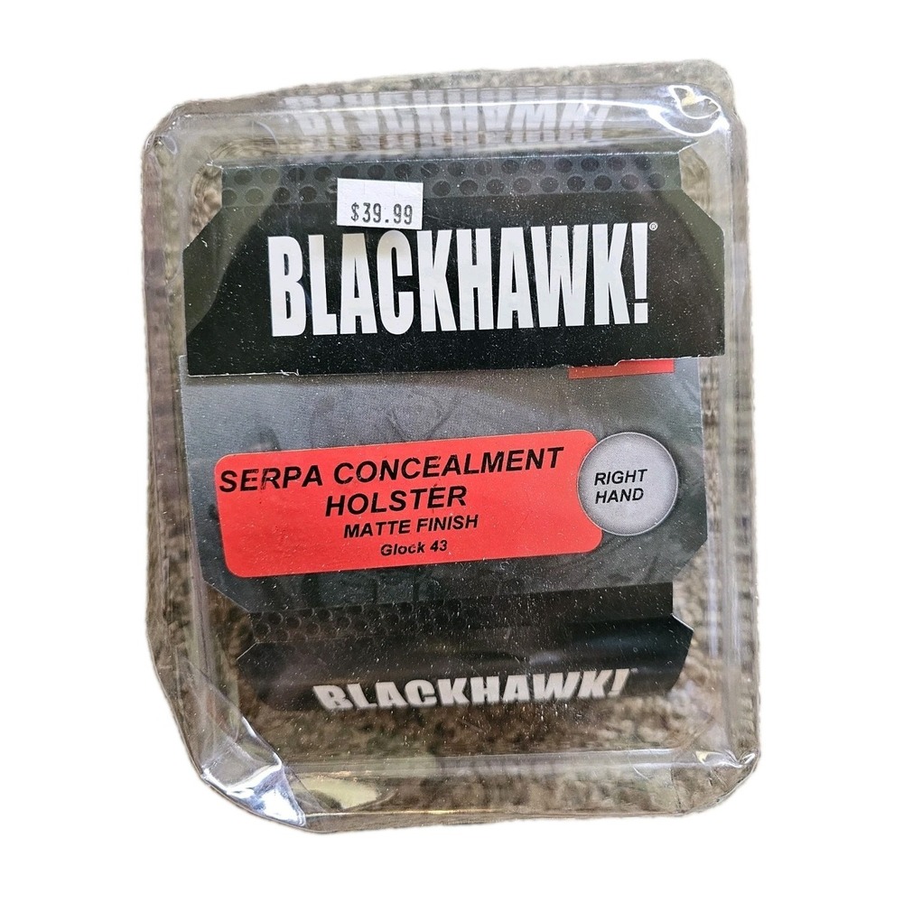 Blackhawk Serpa CQC Concealment Right Hand  Glock 43 Right Hand  Holster - Matte